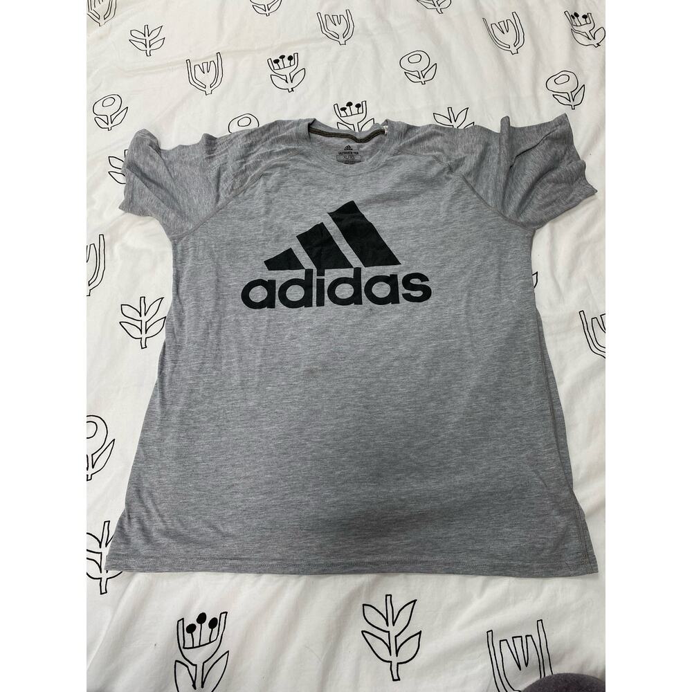 Adidas Gray Logo T-Shirt